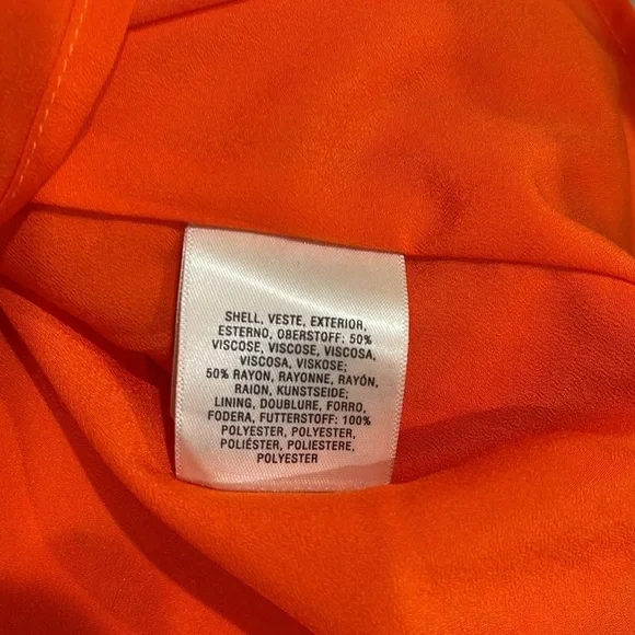 Anthropologie Floreat Livia Floral Halter Dress SZ 8 Orange - Picture 9 of 10